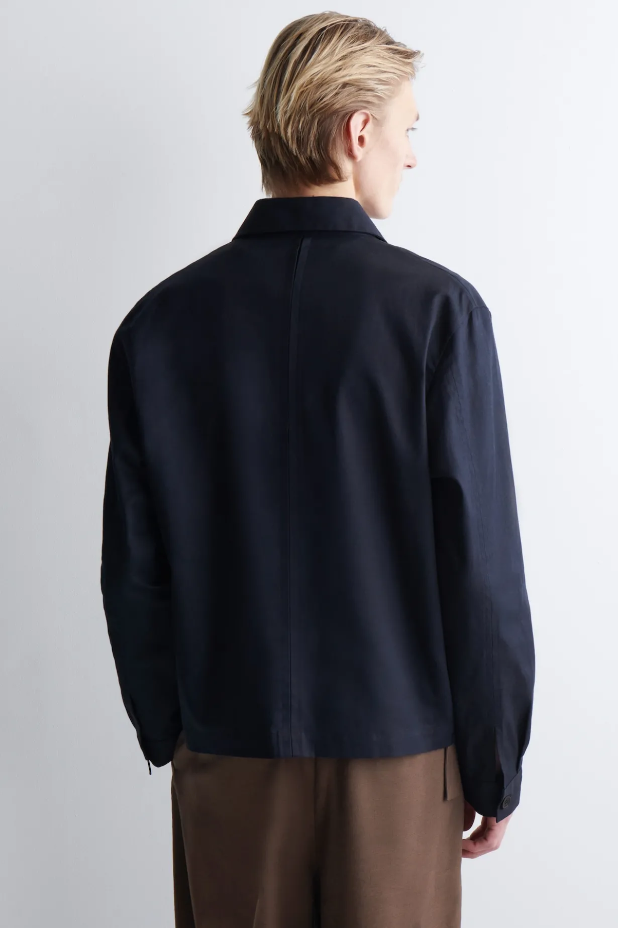LOCKERE HEMDJACKE AUS BAUMWOLL-LEINEN-MIX