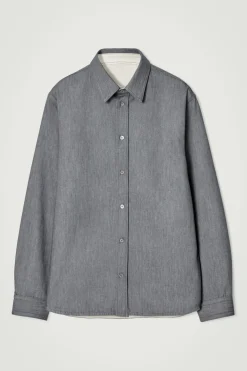 LOCKERE HEMDJACKE AUS DENIM