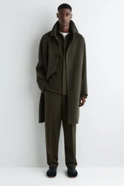 LOCKERE HEMDJACKE AUS GEKOCHTER WOLLE