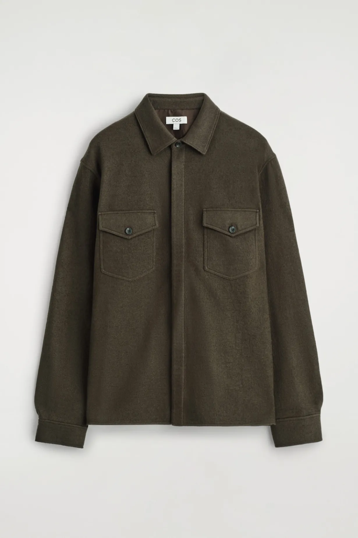 LOCKERE HEMDJACKE AUS GEKOCHTER WOLLE