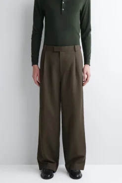 LOCKERE HOSE AUS LEINEN-MIX MIT WEITEM BEIN