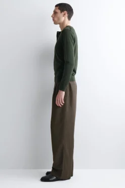 LOCKERE HOSE AUS LEINEN-MIX MIT WEITEM BEIN