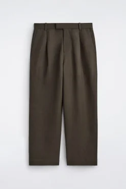 LOCKERE HOSE AUS LEINEN-MIX MIT WEITEM BEIN