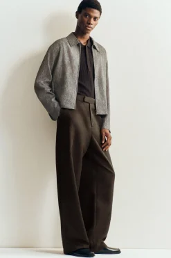 LOCKERE HOSE AUS LEINEN-MIX MIT WEITEM BEIN