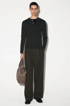 LOCKERE HOSE AUS LEINEN-MIX MIT WEITEM BEIN