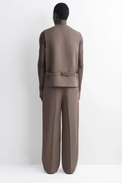 LOCKERE HOSE AUS LEINEN-MIX MIT WEITEM BEIN