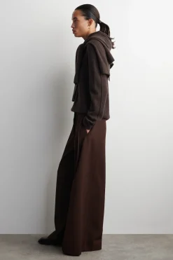 LOCKERE HOSE AUS WOLL-MIX MIT WEITEM BEIN