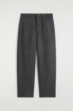 LOCKERE HOSE AUS WOLL-MIX MIT WEITEM BEIN