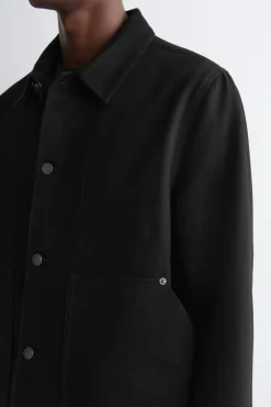 LOCKERE JEANSJACKE MIT WEBKANTE
