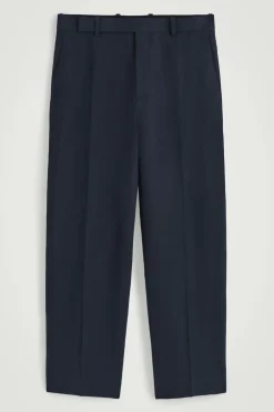 LOCKERE LEINENHOSE MIT GERADEM BEIN