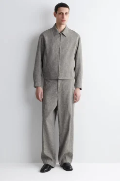LOCKERE LEINENHOSE MIT GERADEM BEIN