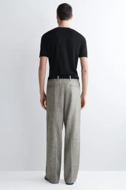 LOCKERE LEINENHOSE MIT GERADEM BEIN