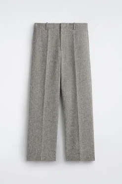 LOCKERE LEINENHOSE MIT GERADEM BEIN