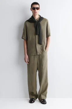 LOCKERE LEINENHOSE MIT GERADEM BEIN