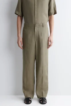 LOCKERE LEINENHOSE MIT GERADEM BEIN