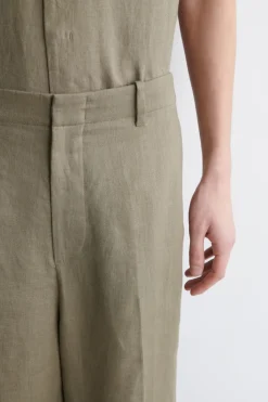 LOCKERE LEINENHOSE MIT GERADEM BEIN