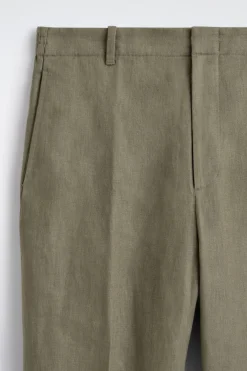 LOCKERE LEINENHOSE MIT GERADEM BEIN