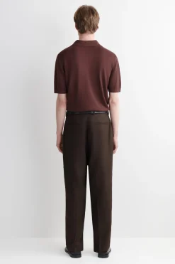 LOCKERE LEINENHOSE MIT SCHMAL ZULAUFENDEM BEIN