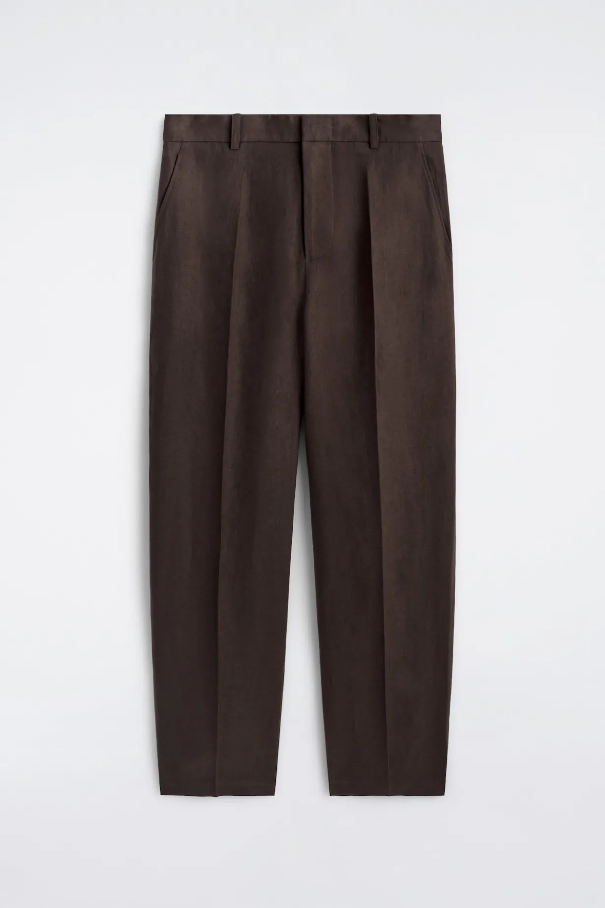 LOCKERE LEINENHOSE MIT SCHMAL ZULAUFENDEM BEIN