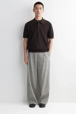 LOCKERE LEINENHOSE MIT WEITEM BEIN