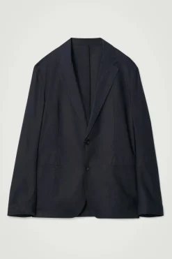 LOCKERER EINREIHIGER BLAZER AUS BAUMWOLLE