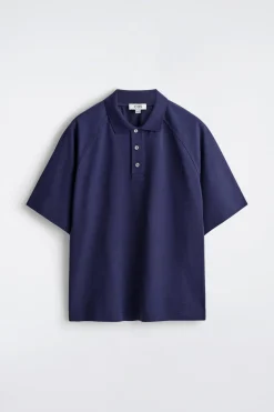 LOCKERES POLOSHIRT AUS BAUMWOLL-LEINEN-MIX