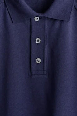 LOCKERES POLOSHIRT AUS BAUMWOLL-LEINEN-MIX