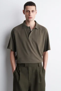 LOCKERES POLOSHIRT AUS BAUMWOLL-LEINEN-MIX