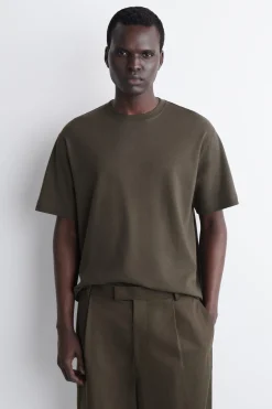 LOCKERES T-SHIRT AUS BAUMWOLL-LEINEN-MIX