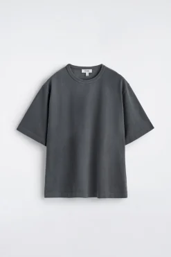 LOCKERES T-SHIRT AUS VORGEWASCHENER BAUMWOLLE