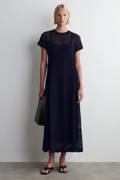 MAXIKLEID AUS BAUMWOLLE