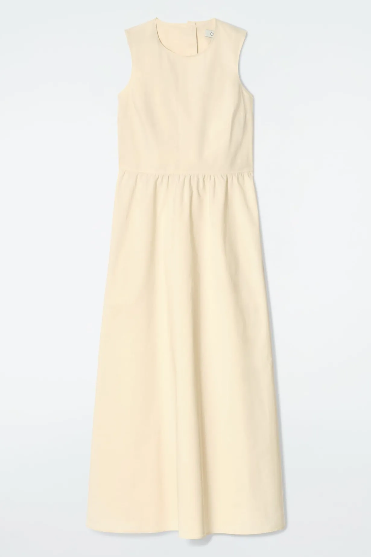 MAXIKLEID AUS BAUMWOLLE MIT RÜCKENAUSSCHNITT