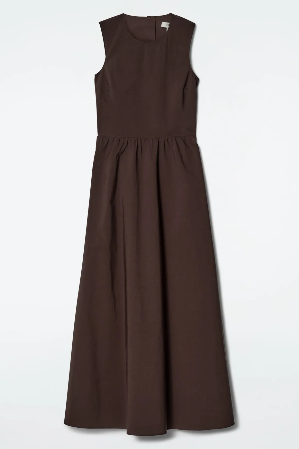 MAXIKLEID AUS BAUMWOLLE MIT RÜCKENAUSSCHNITT