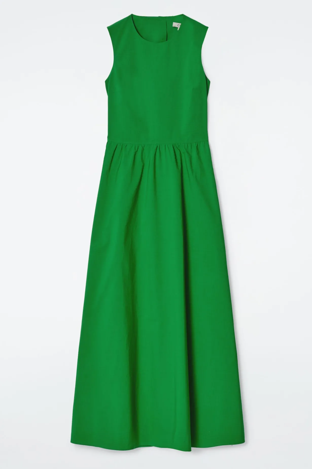 MAXIKLEID AUS BAUMWOLLE MIT RÜCKENAUSSCHNITT