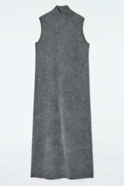 MAXIKLEID AUS GEBÜRSTETEM KASCHMIR