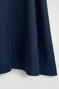 MAXIKLEID AUS LEINEN-MIX IN A-LINIE