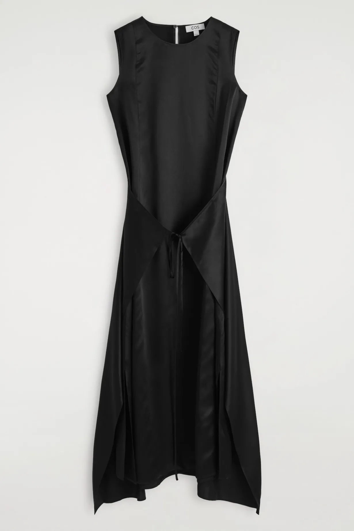MAXIKLEID AUS SEIDE MIT WICKELFRONT