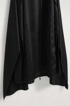 MAXIKLEID AUS SEIDE MIT WICKELFRONT