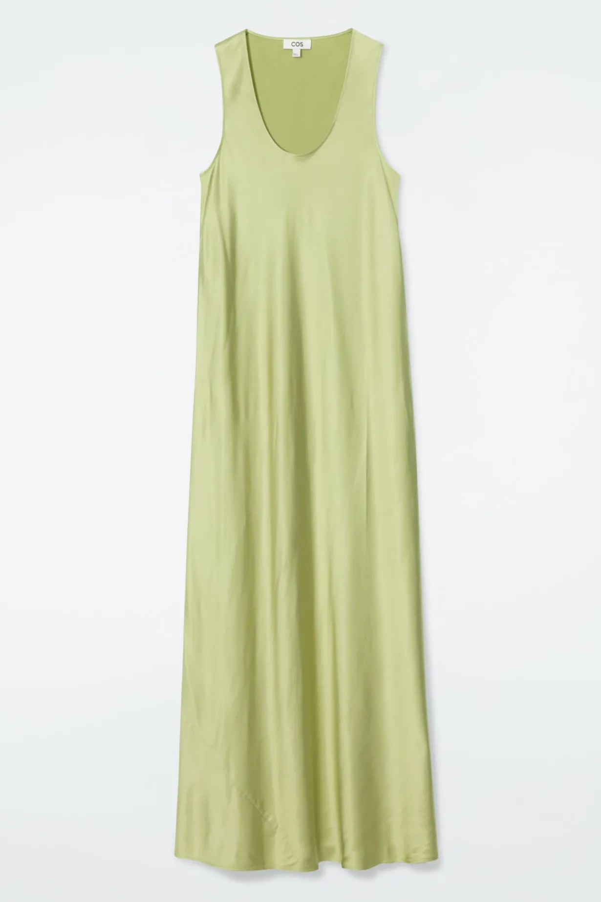 MAXIKLEID MIT SCHRÄGEM STOFFVERLAUF