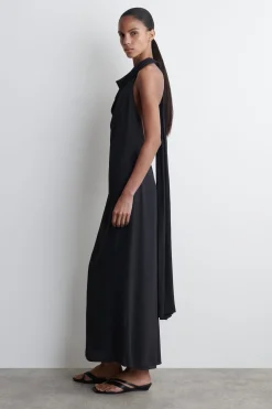 MAXIKLEID MIT WASSERFALLAUSSCHNITT