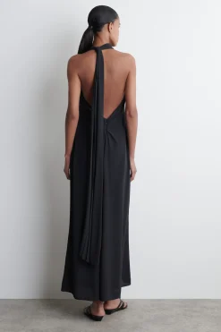 MAXIKLEID MIT WASSERFALLAUSSCHNITT