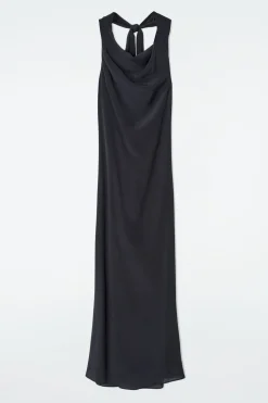 MAXIKLEID MIT WASSERFALLAUSSCHNITT
