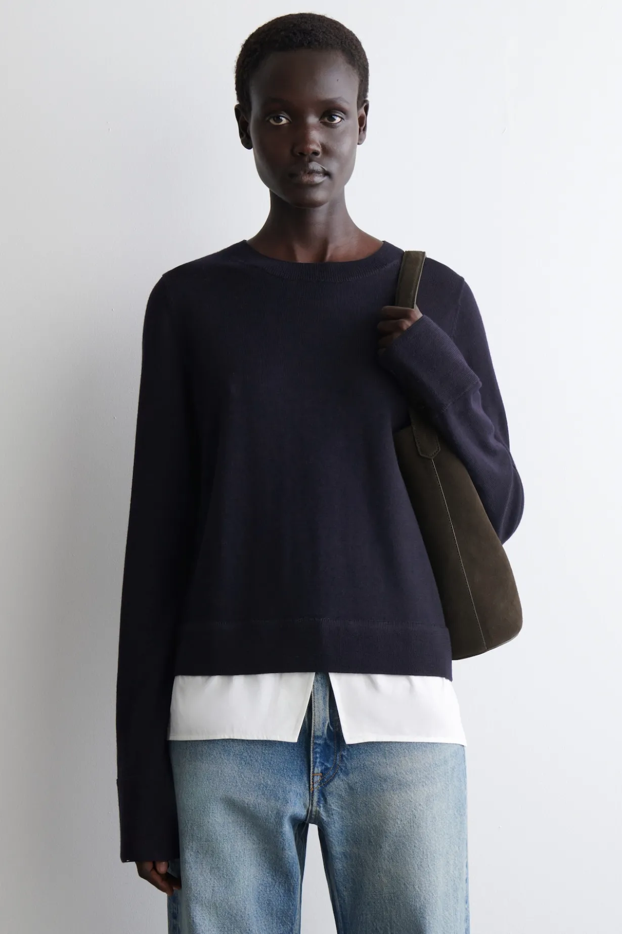 MEHRLAGIGER PULLOVER AUS MERINOWOLLE