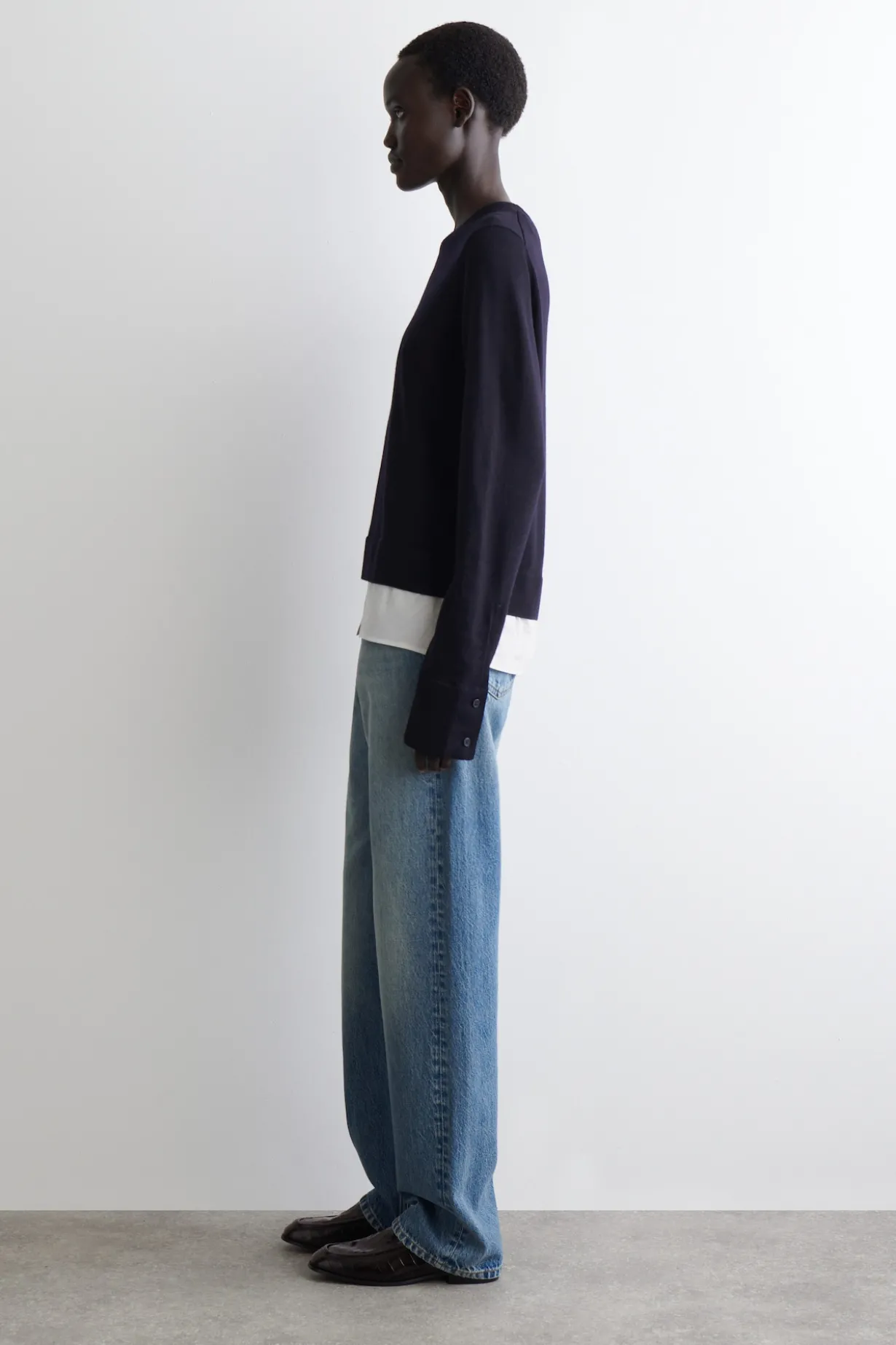 MEHRLAGIGER PULLOVER AUS MERINOWOLLE