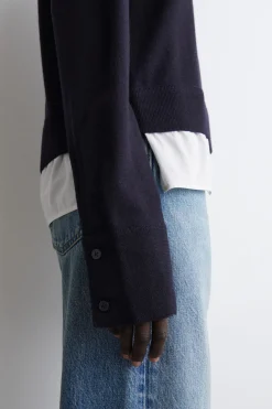 MEHRLAGIGER PULLOVER AUS MERINOWOLLE