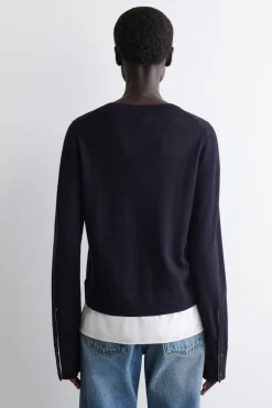MEHRLAGIGER PULLOVER AUS MERINOWOLLE