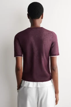 MEHRLAGIGES GESTRICKTES T-SHIRT