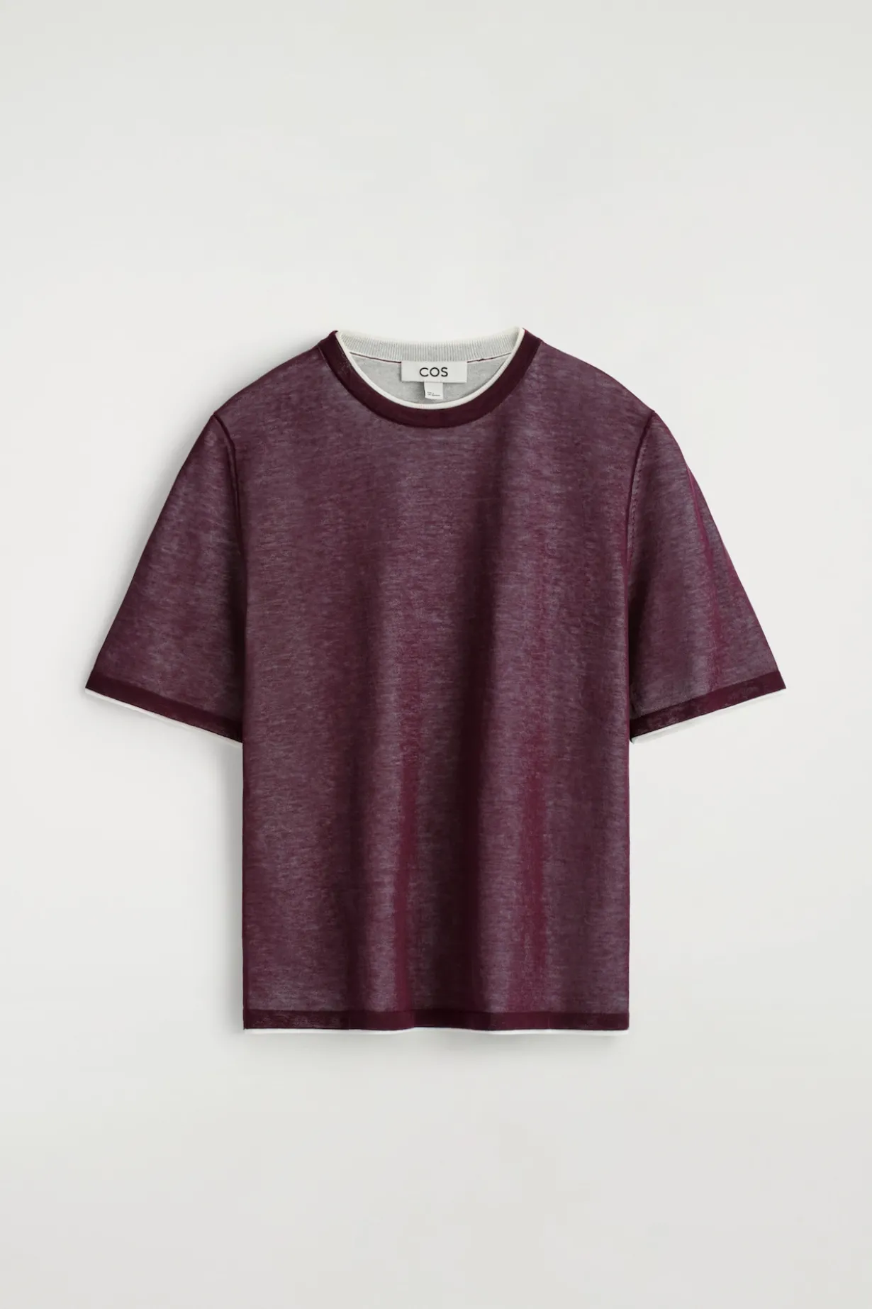 MEHRLAGIGES GESTRICKTES T-SHIRT