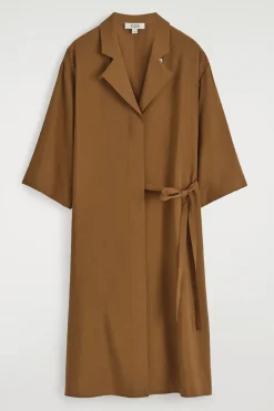 MIDI-HEMDKLEID MIT SEITLICHEM GÜRTEL