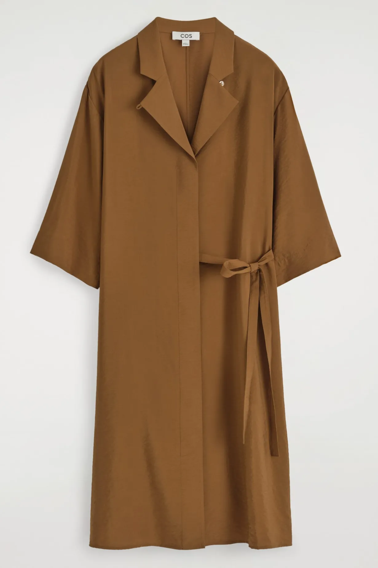 MIDI-HEMDKLEID MIT SEITLICHEM GÜRTEL